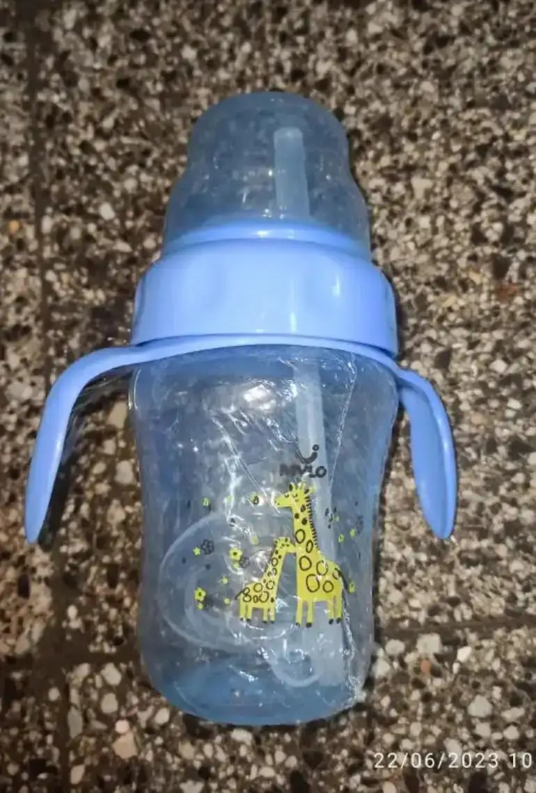 Baby Sipper | 2-in-1 Convertible Sipper with Spout & Straw | Sipper Bottle for Kids - 150ml - BPA-Free (Green)