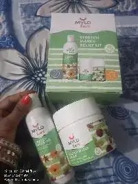 Stretch Marks Kit - Removes Scars | Made with Natural Ingredients | Tightens Skin - (1 Stretch Mark Oil - 100 ml, 2 Stretch Marks Cream - 100ml each)