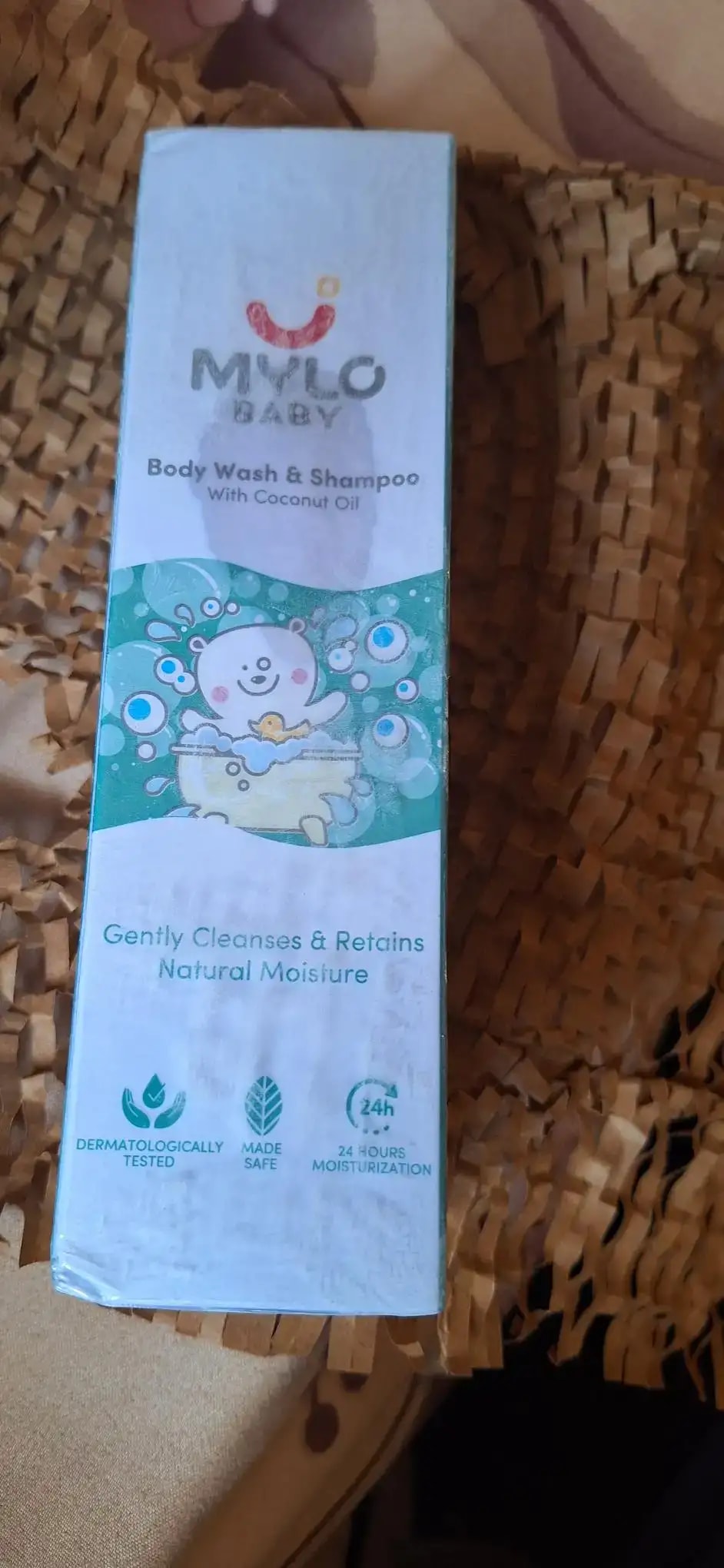 Baby Bath Essentials - Baby Body Wash & Shampoo (200 ml) and Mylo Care Baby Lotion (200 ml) | Tear Free Formulation | 24 Hours Moisturization