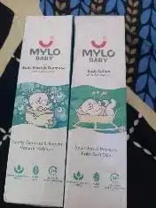 Baby Bath Essentials - Baby Body Wash & Shampoo (200 ml) and Mylo Care Baby Lotion (200 ml) | Tear Free Formulation | 24 Hours Moisturization