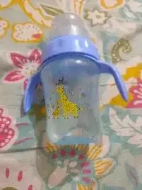 Baby Sipper | 2-in-1 Convertible Sipper with Spout & Straw | Sipper Bottle for Kids - 150ml - BPA-Free (Green)