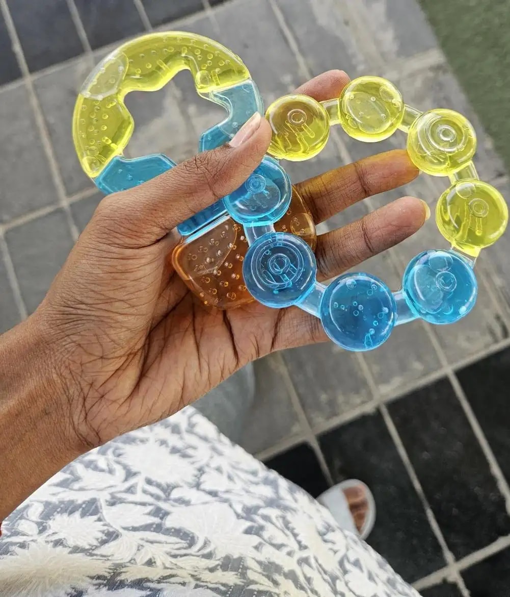 Teether for Kids | Relieves Sore Teething Gums | BPA Free, Food Grade & Non Toxic | ISI Marked | Easy to Hold | Pack of 4 - 2 Ring + 2 Hot Air Balloon
