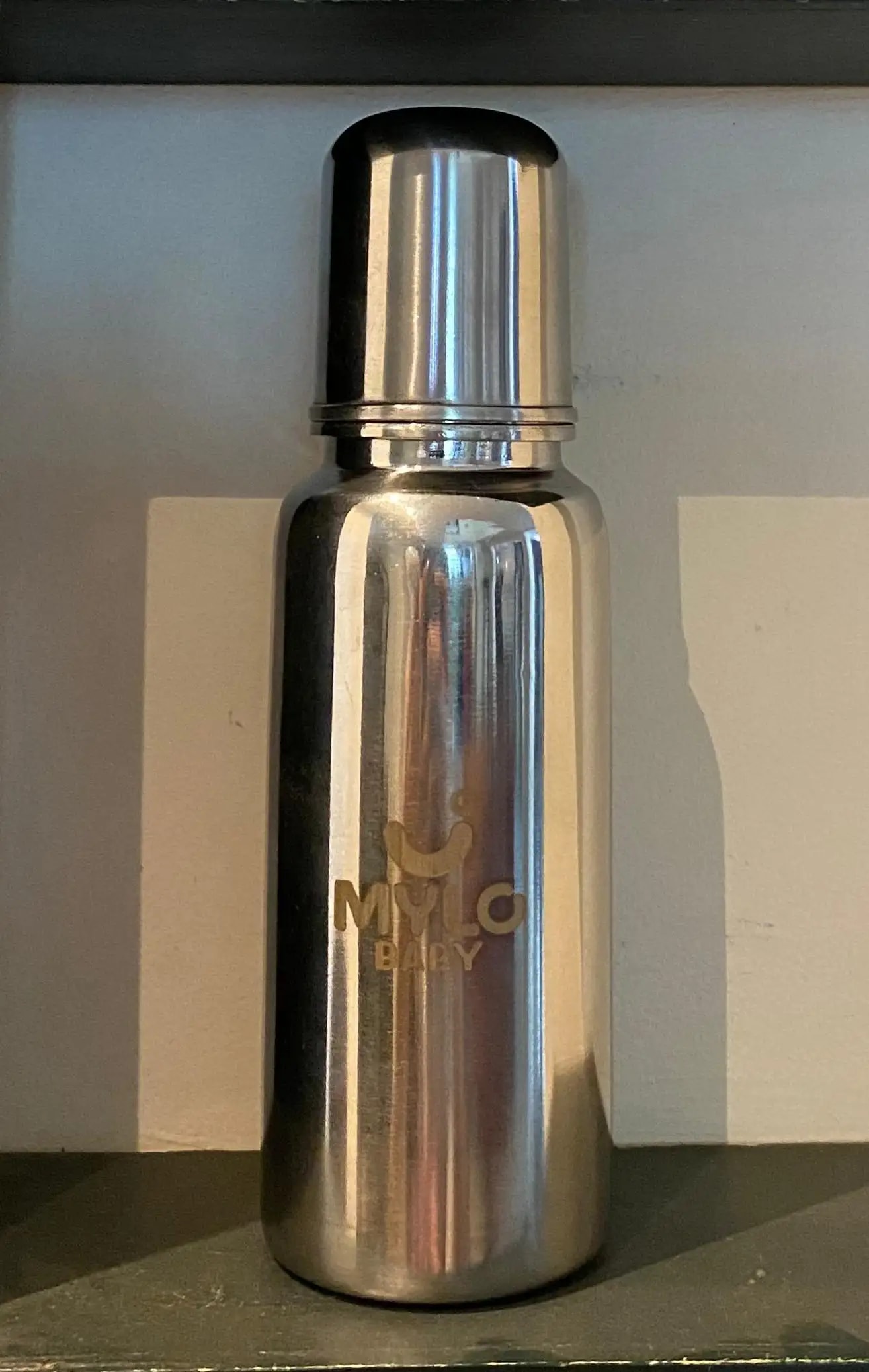 Stainless Steel Feeding Bottle | BPA Free | Anti-Colic | 100% Food Grade | Feels Natural Baby Bottle | Non-toxic Rust Free - 140 ml