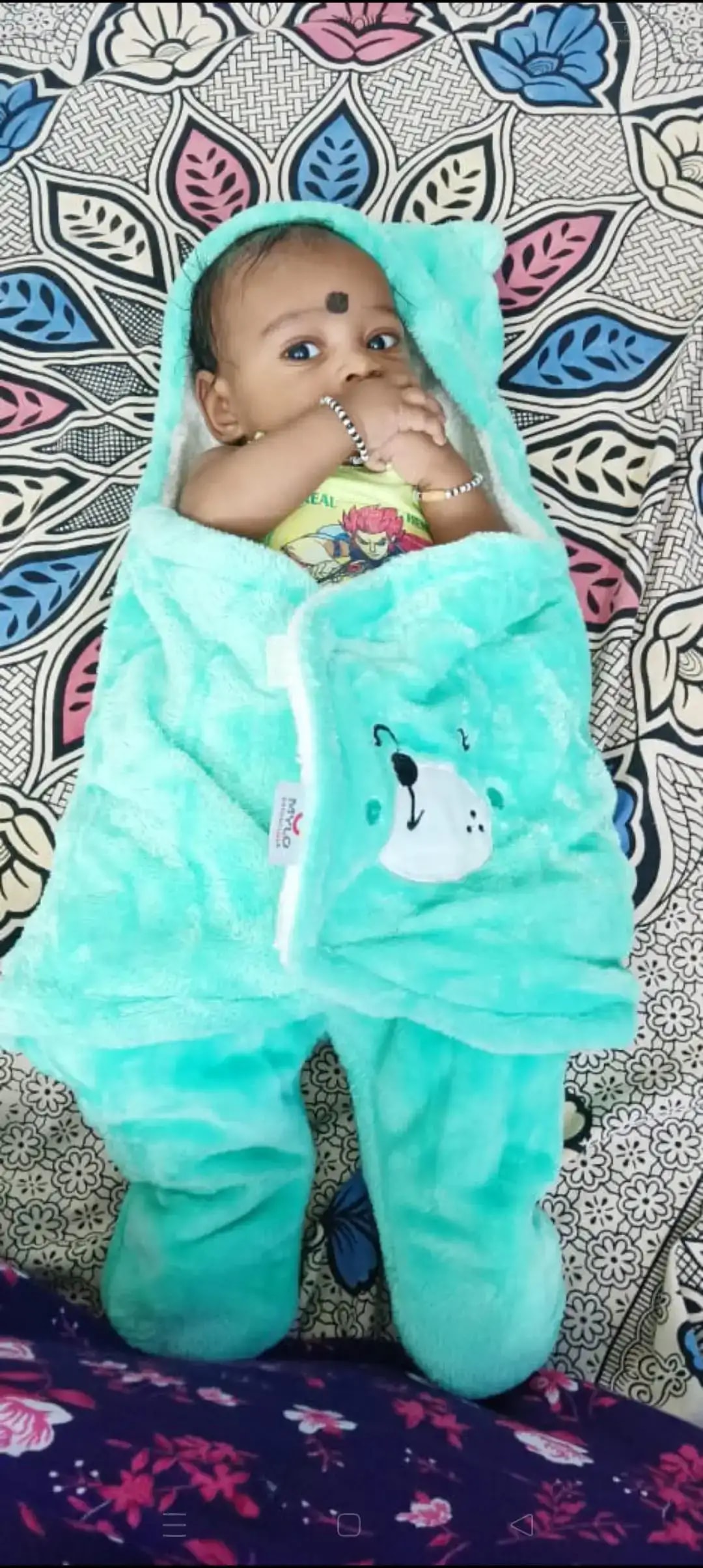 Baby Wrapper for New Born | Baby Swaddling Wrapper | 4-in-1 All Season AC Blanket cum Sleeping Bag for Baby 0-6 Months - Light Pink & Mint Green