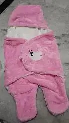 Baby Wrapper for New Born | Baby Swaddling Wrapper | 4-in-1 All Season AC Blanket cum Sleeping Bag for Baby 0-6 Months - Light Pink & Mint Green
