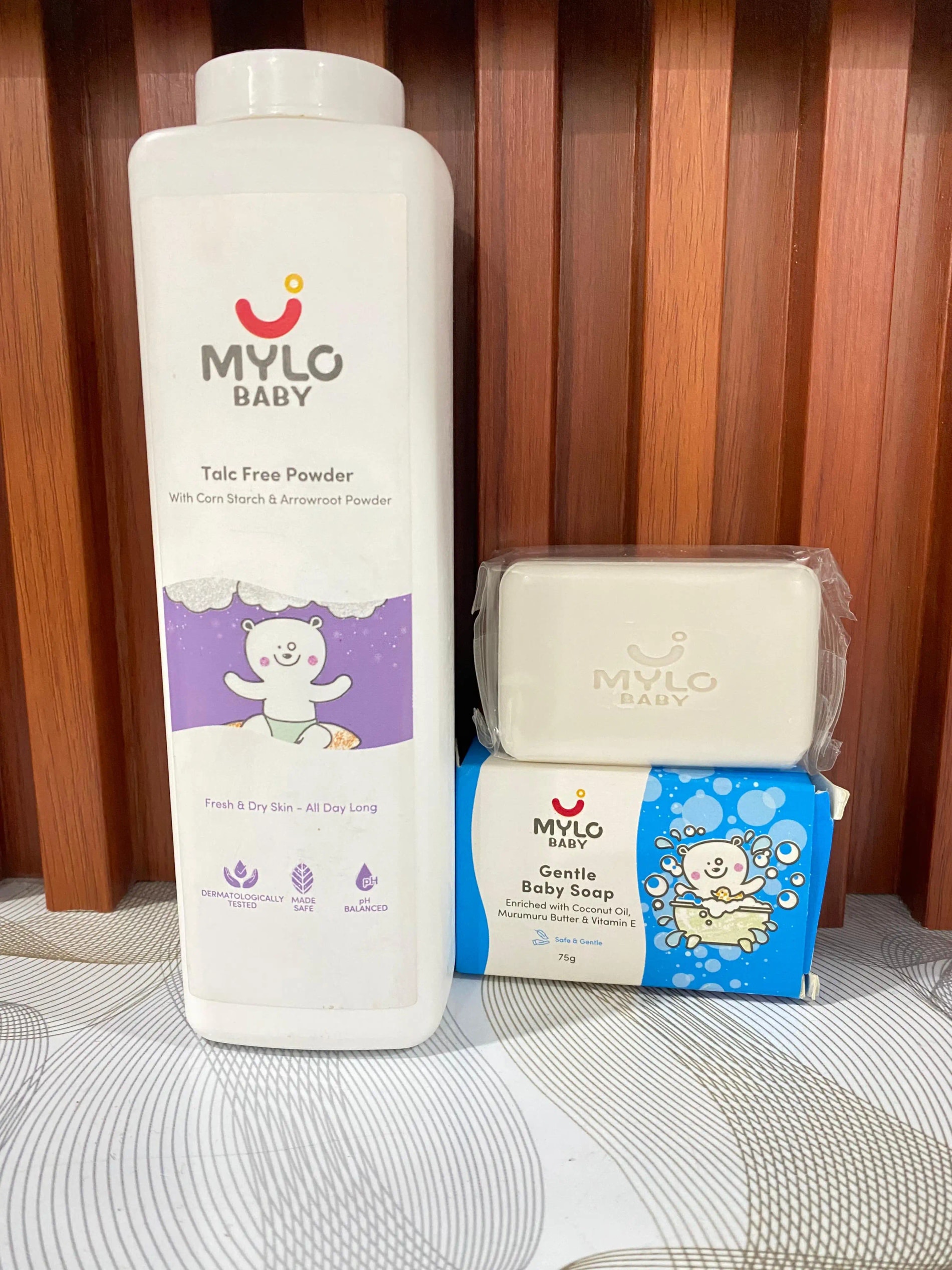 Super Saver Combo- Baby Soap 75 gm (Pack of 2) + Baby Powder 300 gm (Pack of 1)