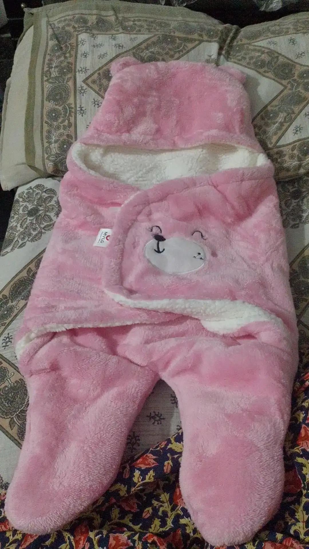 Baby Wrapper for New Born | Baby Swaddling Wrapper | 4-in-1 All Season AC Blanket cum Sleeping Bag for Baby 0-6 Months - Light Pink & Mint Green