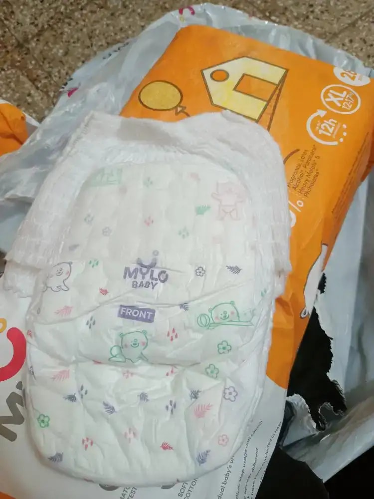 Mylo Baby New Born Diaper Pants | Up to 5Kgs | with Wetness Indicator | 92 Count