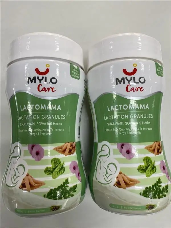Mylo LactoMama ™ | With Shatavari, Sowa & 5 herbs | Natural Supplement for Boosting Breast Milk | 100% Natural Ingredients | 300g | Pack of 2 | Elaichi