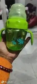 Baby Sipper | 2-in-1 Convertible Sipper with Spout & Straw | Sipper Bottle for Kids - 150ml - BPA-Free (Green)