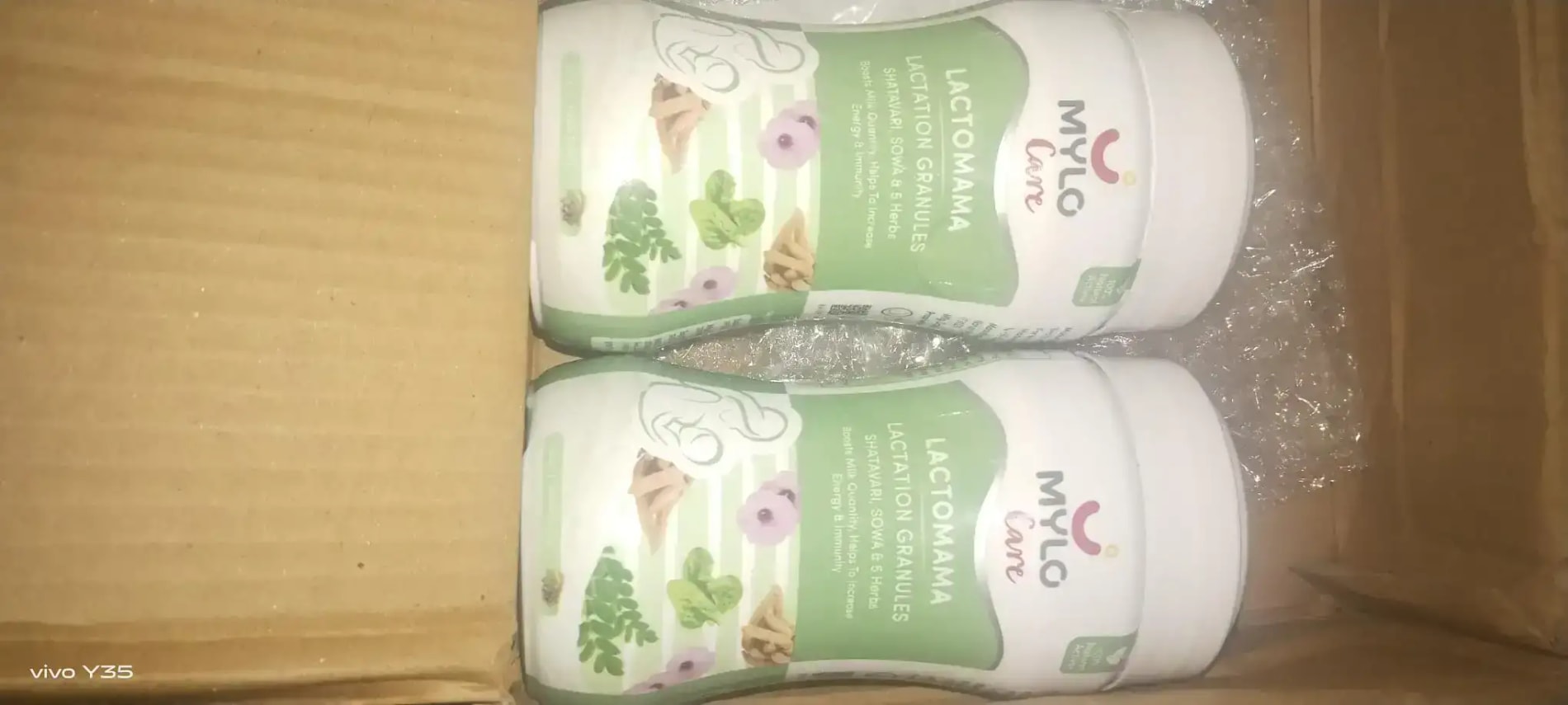 Mylo LactoMama ™ | With Shatavari, Sowa & 5 herbs | Natural Supplement for Boosting Breast Milk | 100% Natural Ingredients | 300g | Pack of 2 | Elaichi