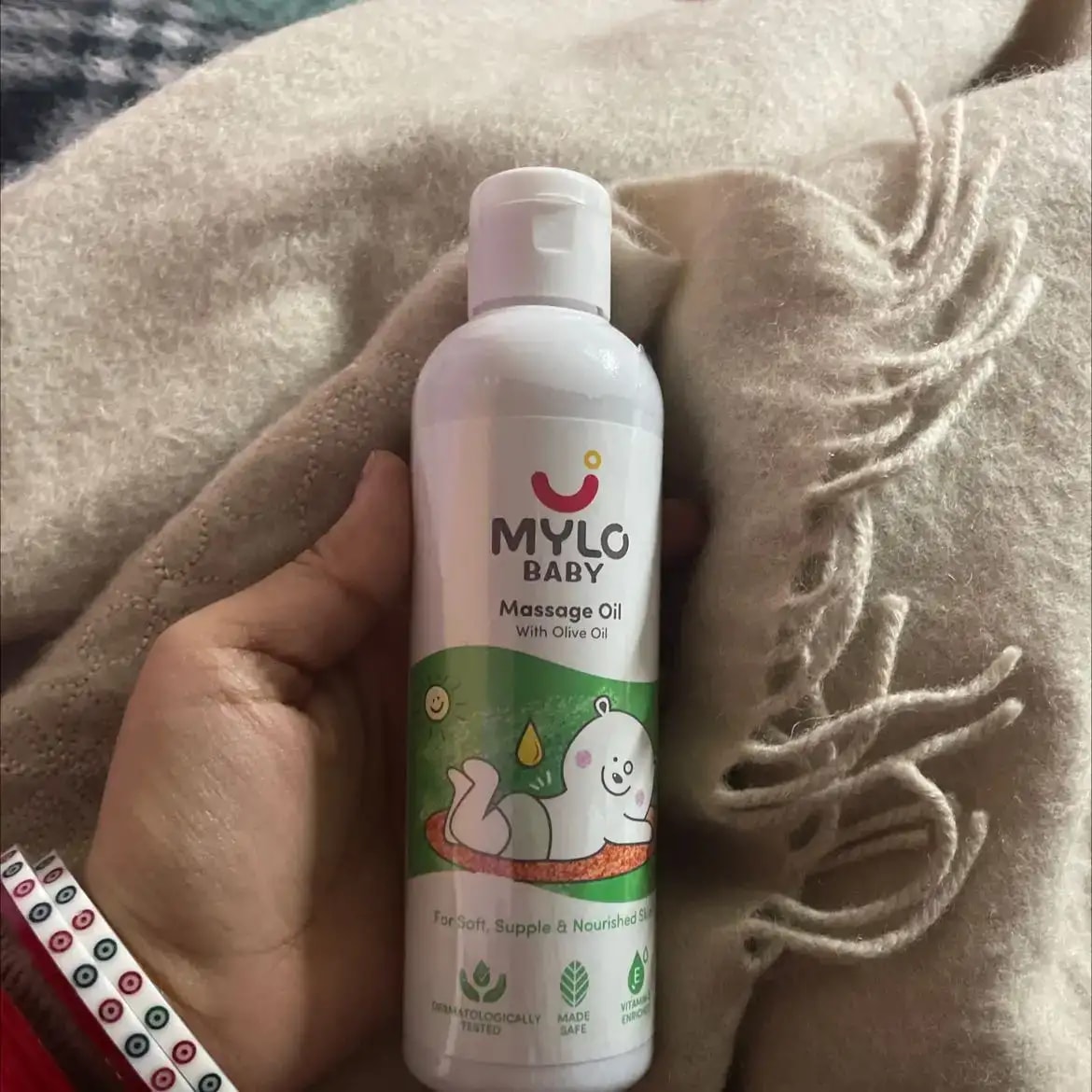 Mylo Herb Enriched Baby Massage Oil - 100 ml | For Winters Dermatologically Tested | Made Safe Certified | Nourishes Skin | Strengthens Immunity | Ayurvedic Preparation