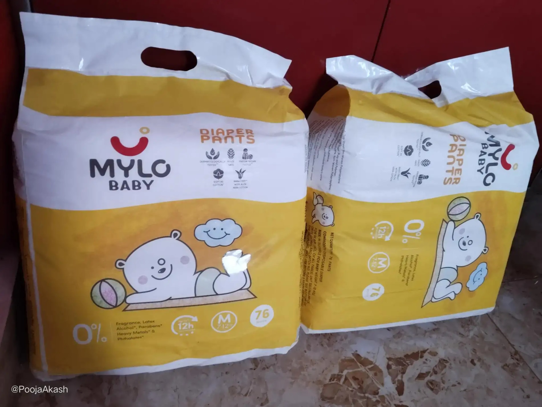 Mylo Baby New Born Diaper Pants | Up to 5Kgs | with Wetness Indicator | 92 Count