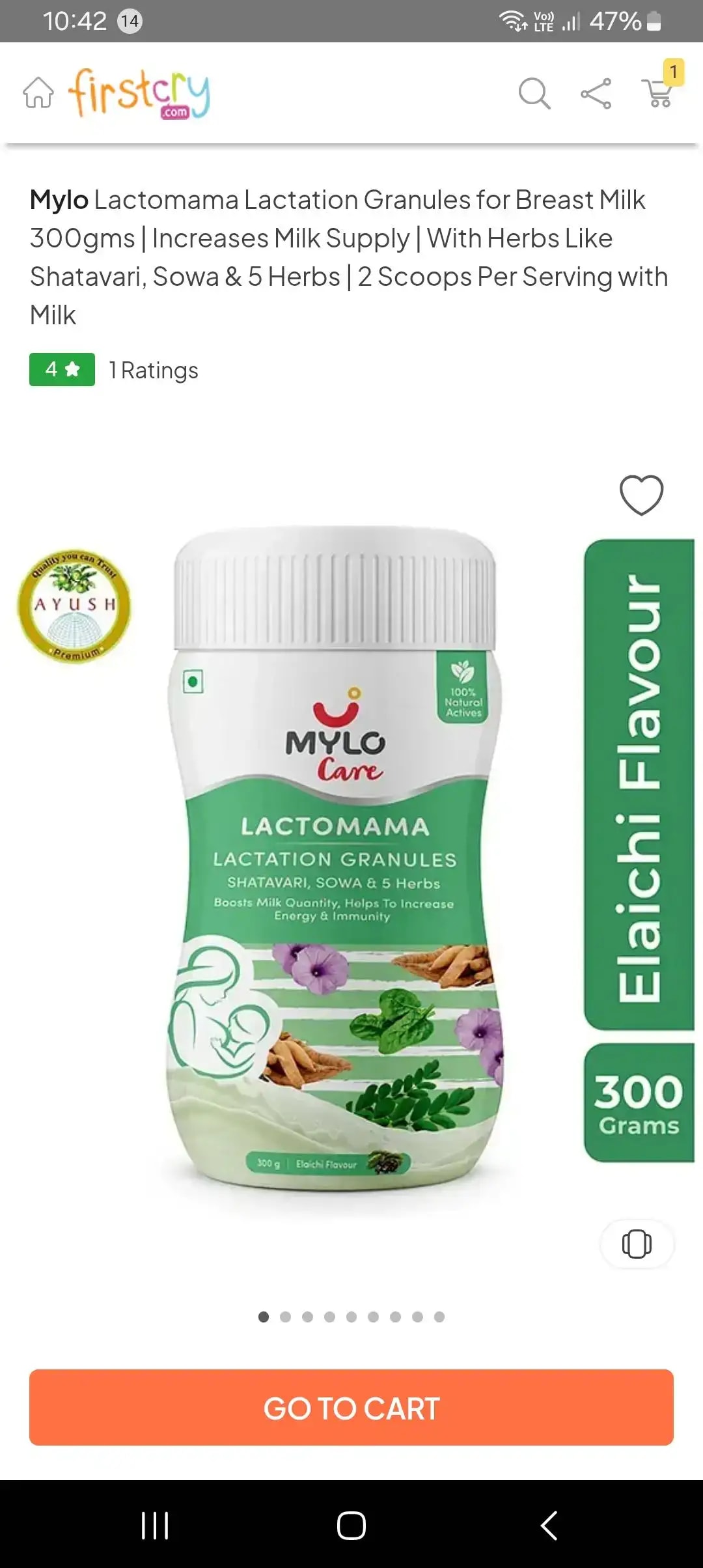 Mylo LactoMama ™ | With Shatavari, Sowa & 5 herbs | Natural Supplement for Boosting Breast Milk | 100% Natural Ingredients | 300g | Pack of 2 | Elaichi
