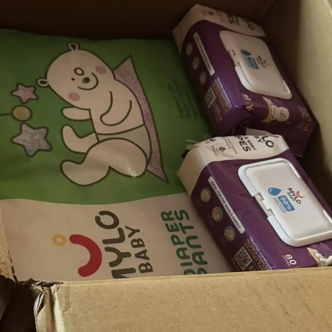 Monthly Diapering Super Saver Combo - Baby Diaper Pants Small (S) - (84 count) + Baby Wipes (Pack of 2)