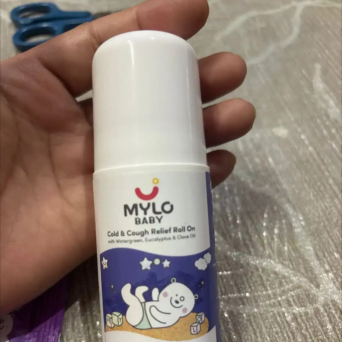 Mylo Baby Cold & Cough Roll-On with Lavender, Ajwain - 40ml
