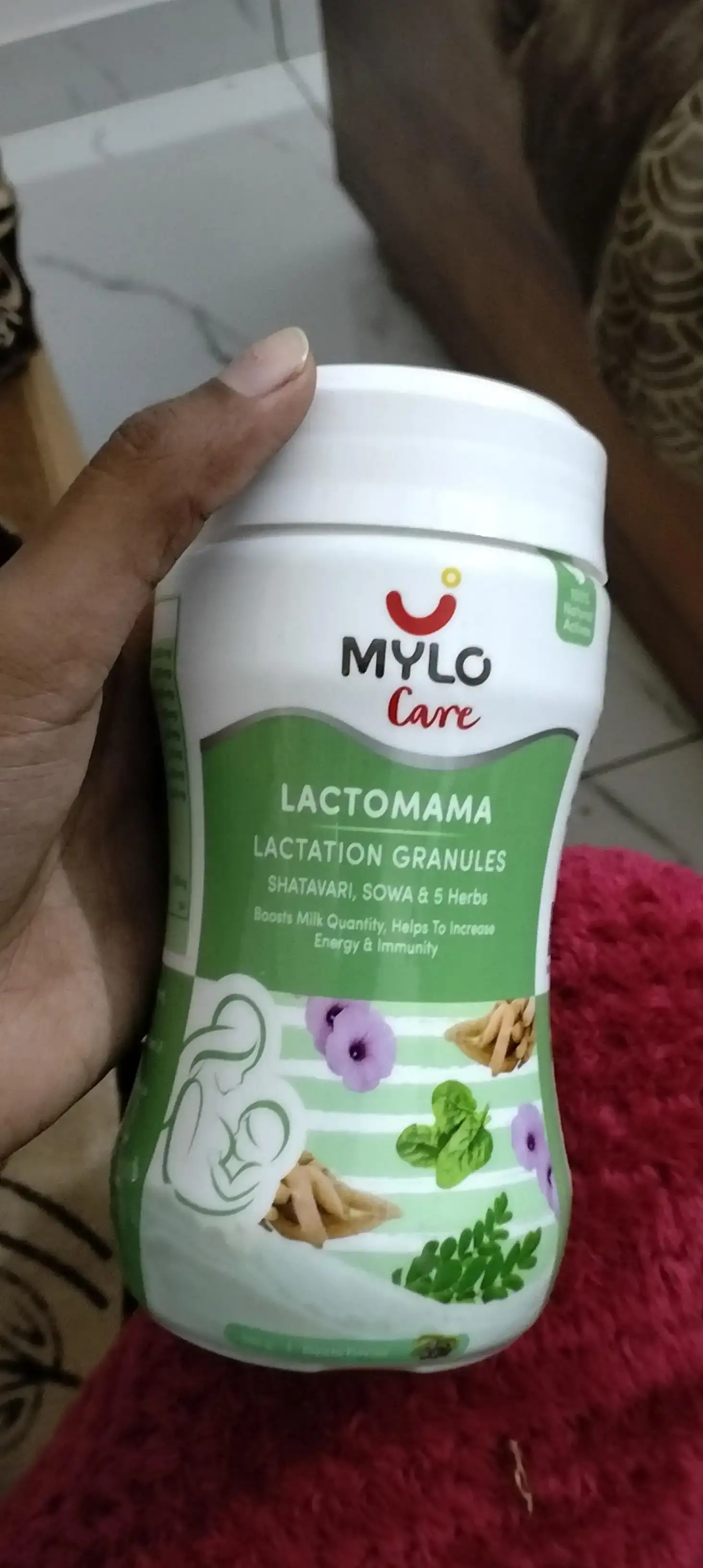 Mylo LactoMama ™ | With Shatavari, Sowa & 5 herbs | Natural Supplement for Boosting Breast Milk | 100% Natural Ingredients | 300g | Pack of 2 | Elaichi