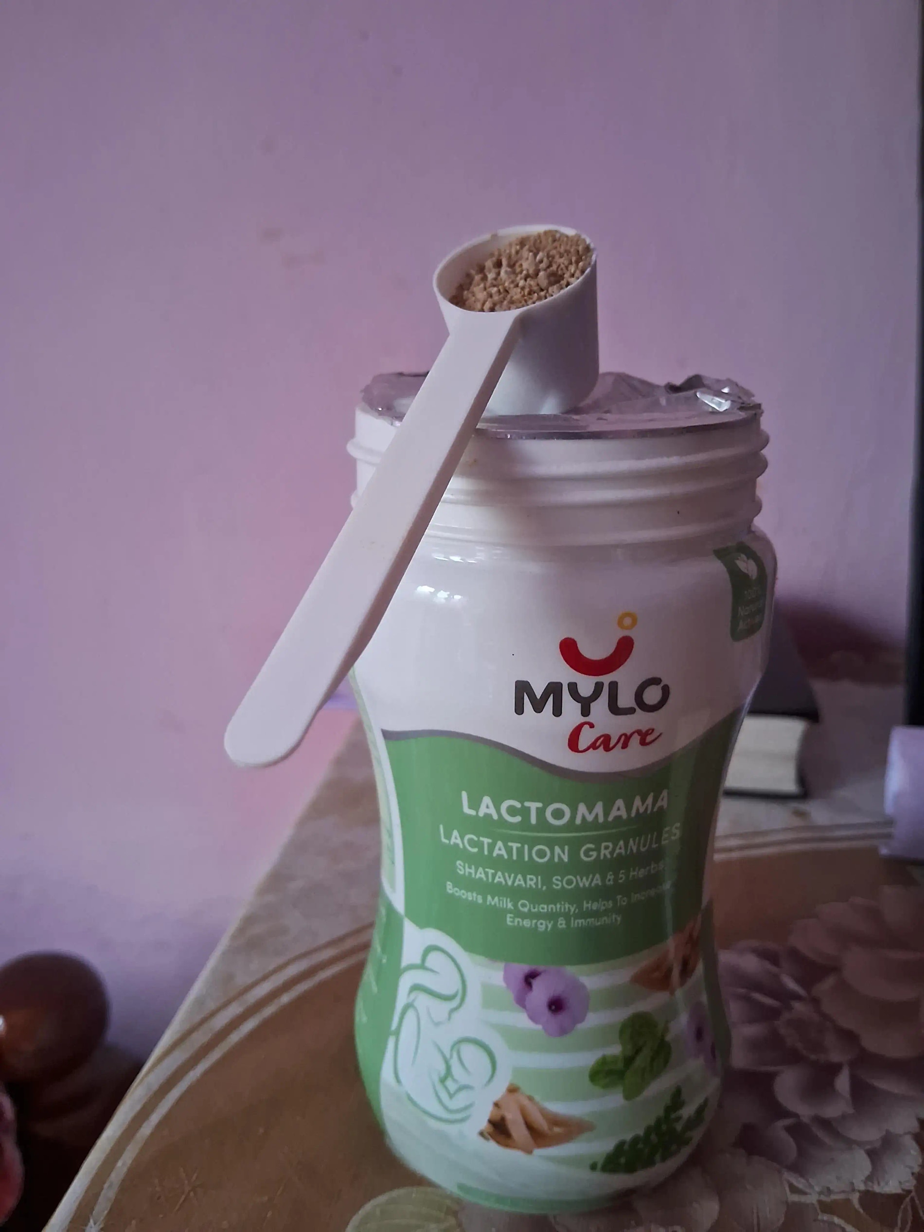 Mylo LactoMama ™ | With Shatavari, Sowa & 5 herbs | Natural Supplement for Boosting Breast Milk | 100% Natural Ingredients | 300g | Pack of 2 | Elaichi