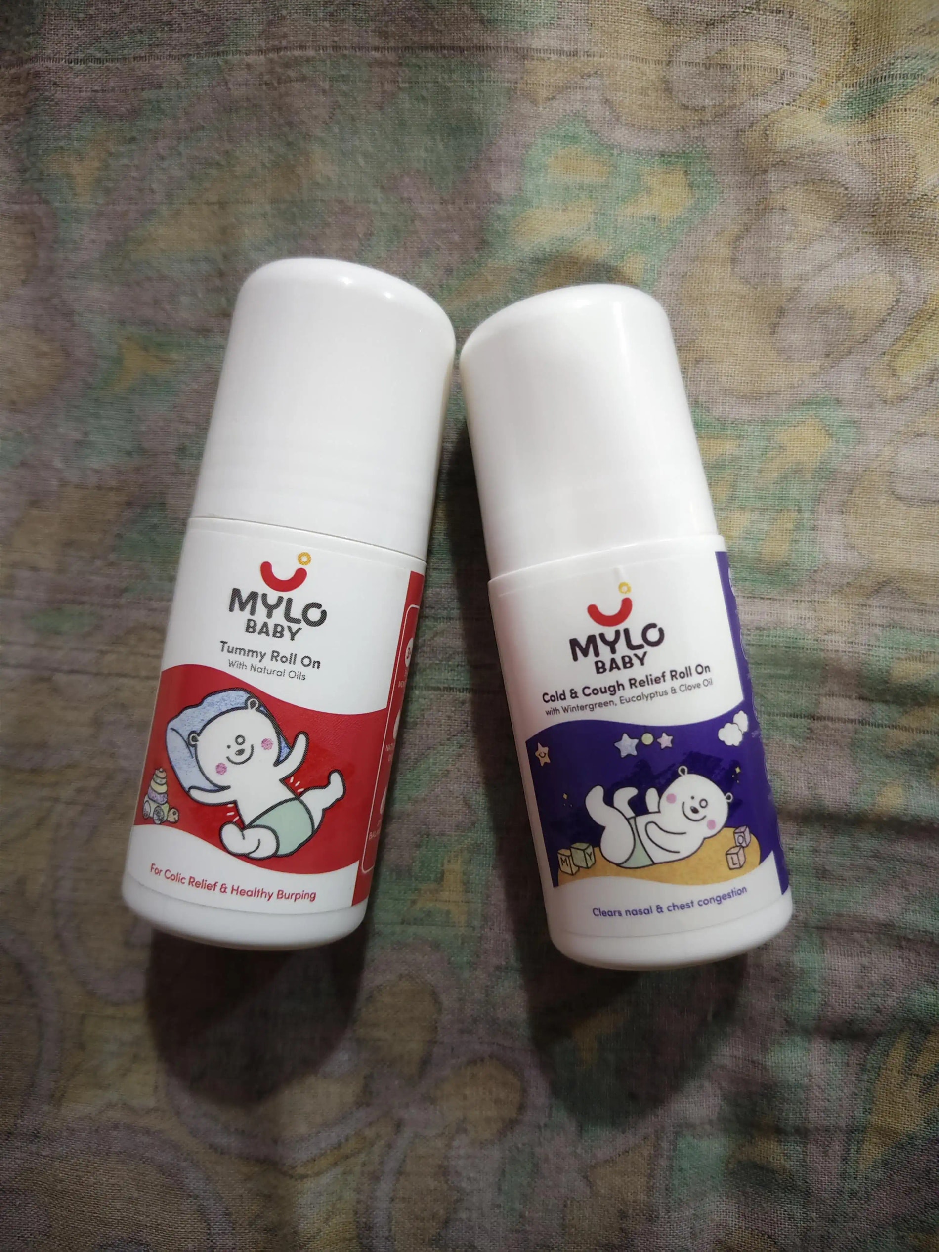 Mylo Baby Cold & Cough Roll-On with Lavender, Ajwain - 40ml
