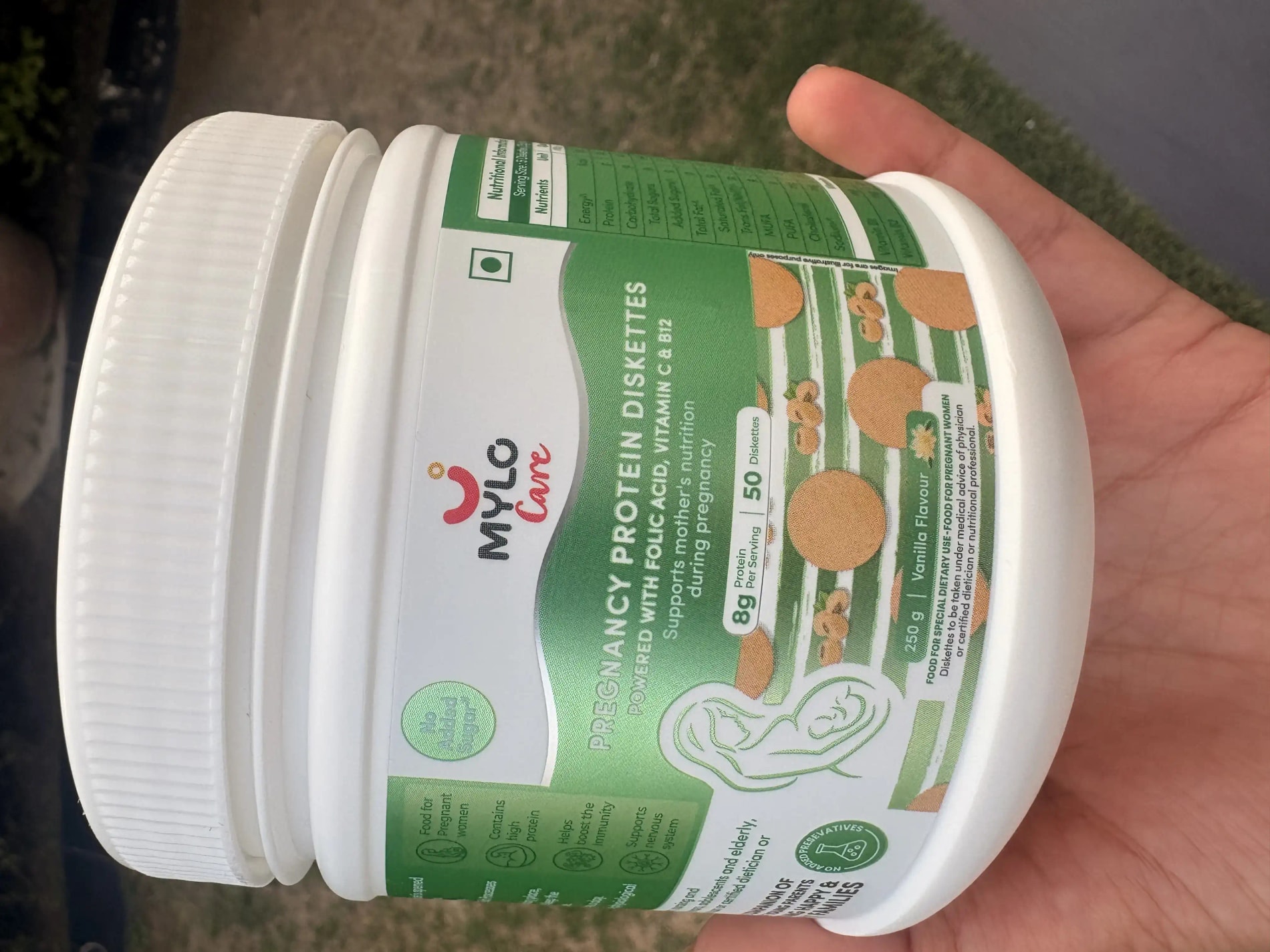 MamaGro™ Protein Diskettes - 500gm - Vanilla