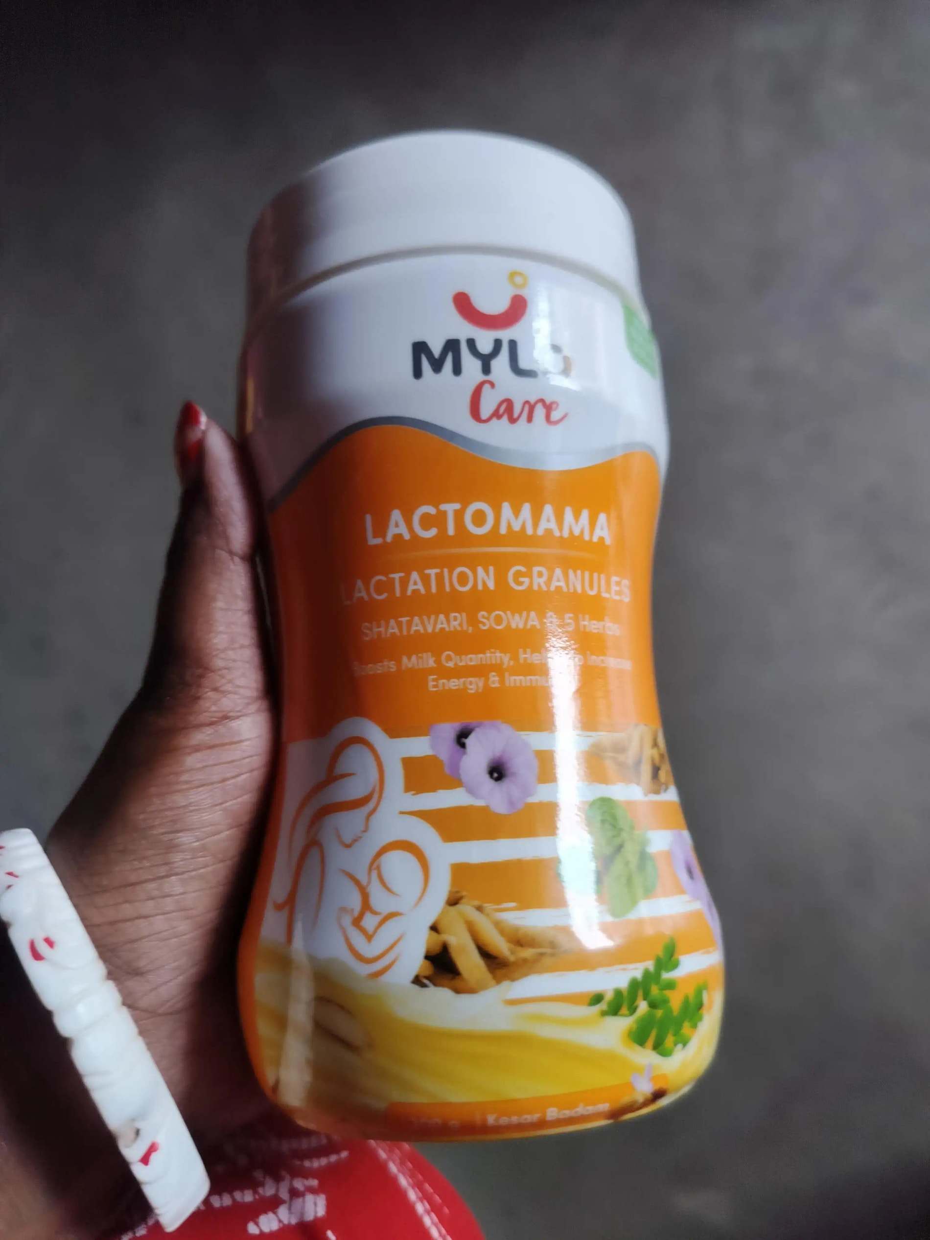 Mylo LactoMama ™ | With Shatavari, Sowa & 5 herbs | Natural Supplement for Boosting Breast Milk | 100% Natural Ingredients | 300g | Pack of 2 | Elaichi