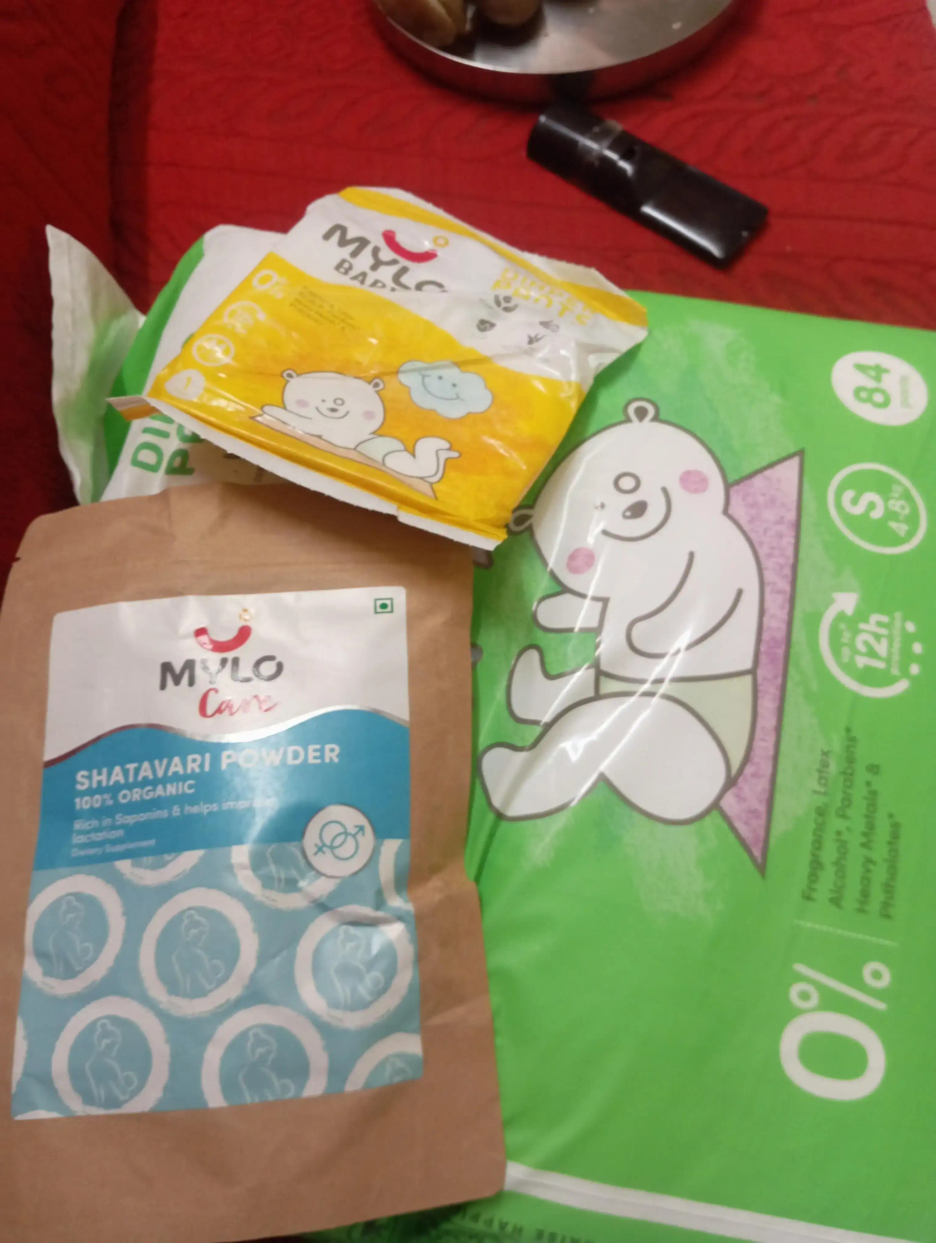 Mylo Baby New Born Diaper Pants | Up to 5Kgs | with Wetness Indicator | 92 Count