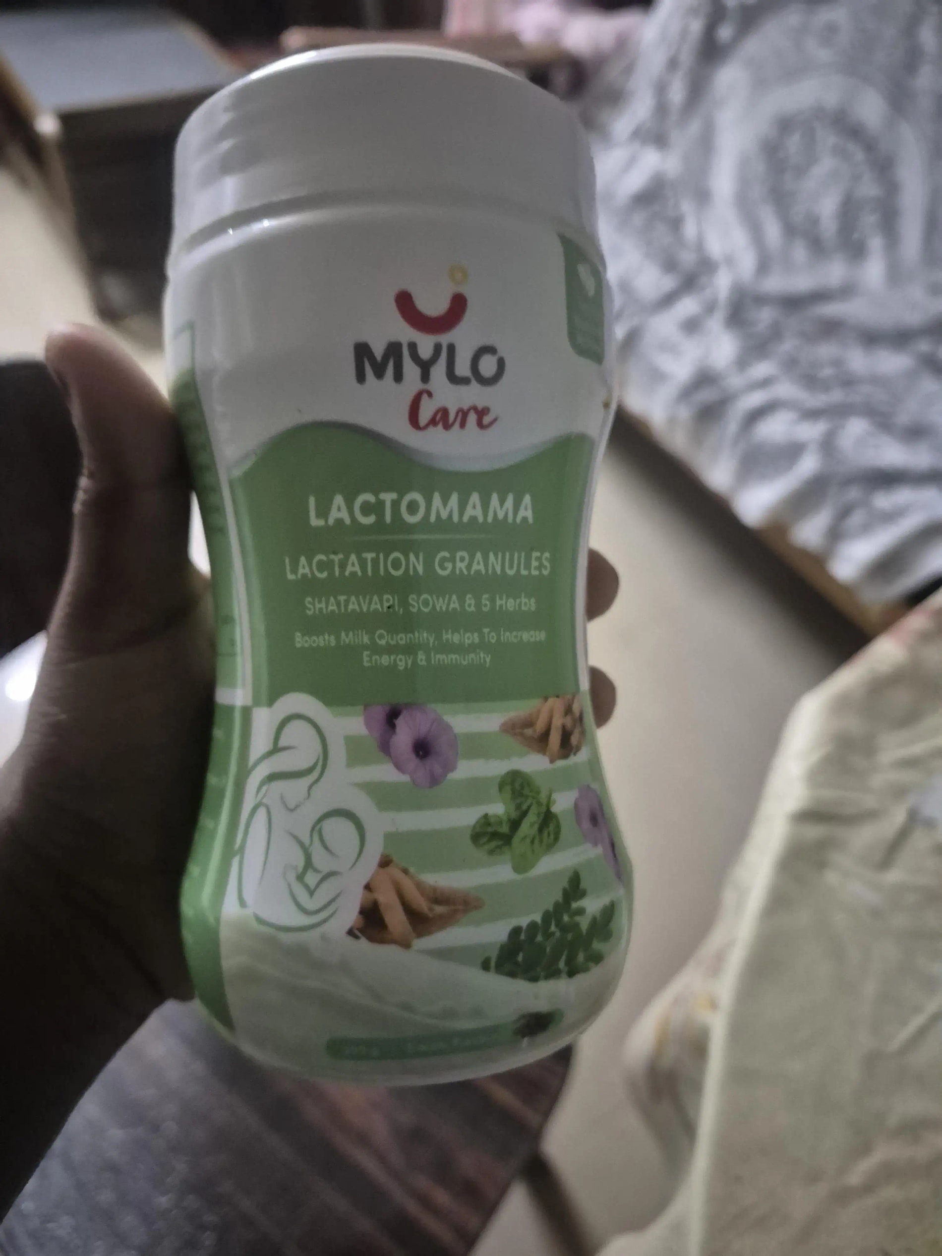 Mylo LactoMama ™ | With Shatavari, Sowa & 5 herbs | Natural Supplement for Boosting Breast Milk | 100% Natural Ingredients | 300g | Pack of 2 | Elaichi