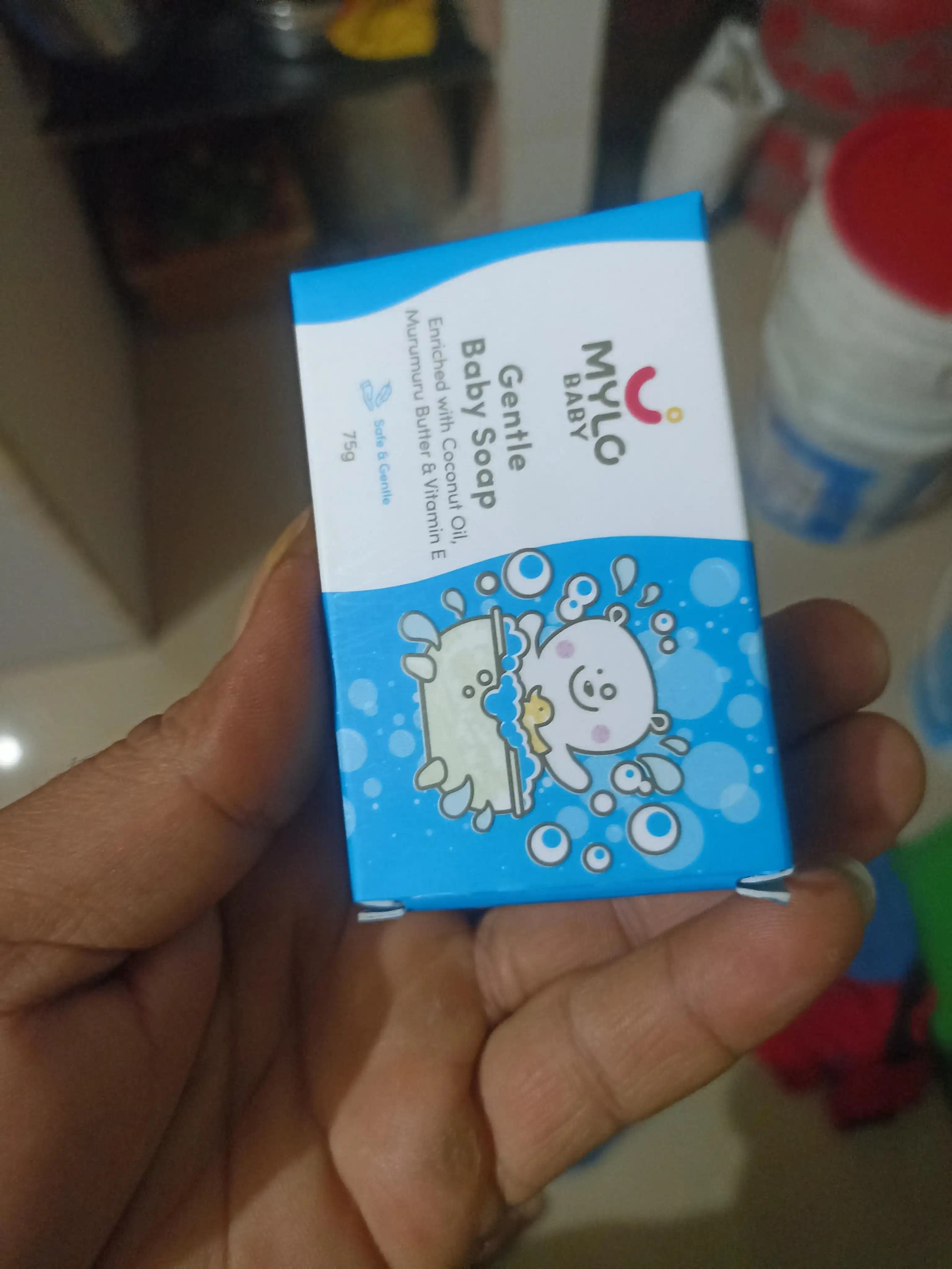 Mylo Baby Soap 75g - For 0-3 years with Vitamin E, Murumuru Butter, Jojoba Oil & Coconut Oil  - Pack of 3