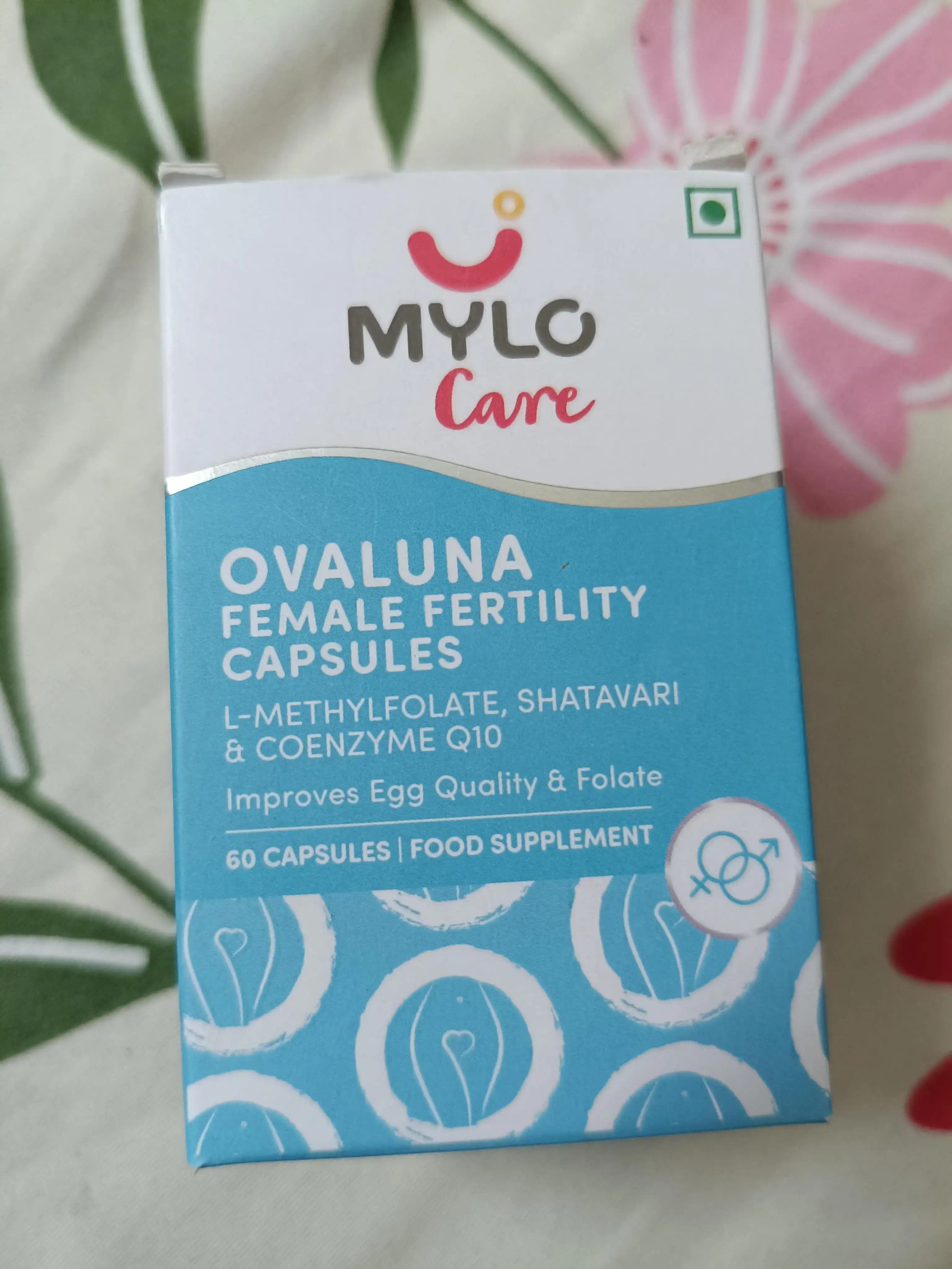 Mylo Ovaluna Conception Fertility Tablets for Women | Prenatal Vitamins | Promote Natural Conception | Improve egg quality, Hormone Balance, Cycle Consistency | Aid Ovulation | 60 Vegetarian Capsules - Pack of 3