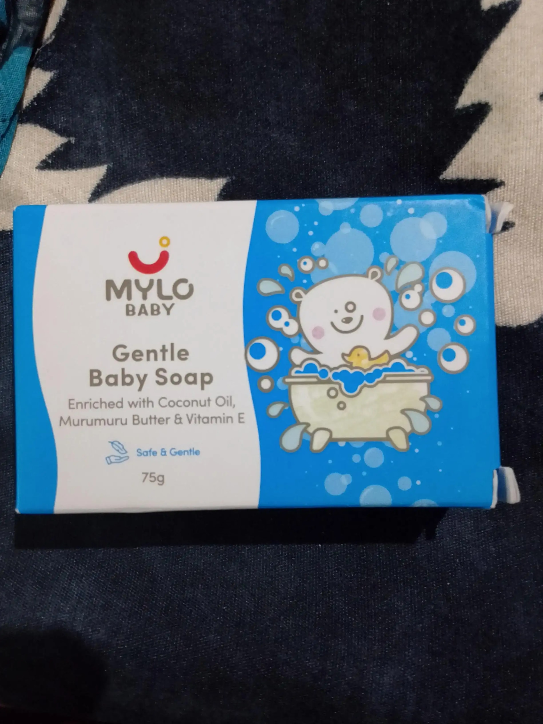 Mylo Baby Soap 75g - For 0-3 years with Vitamin E, Murumuru Butter, Jojoba Oil & Coconut Oil  - Pack of 3
