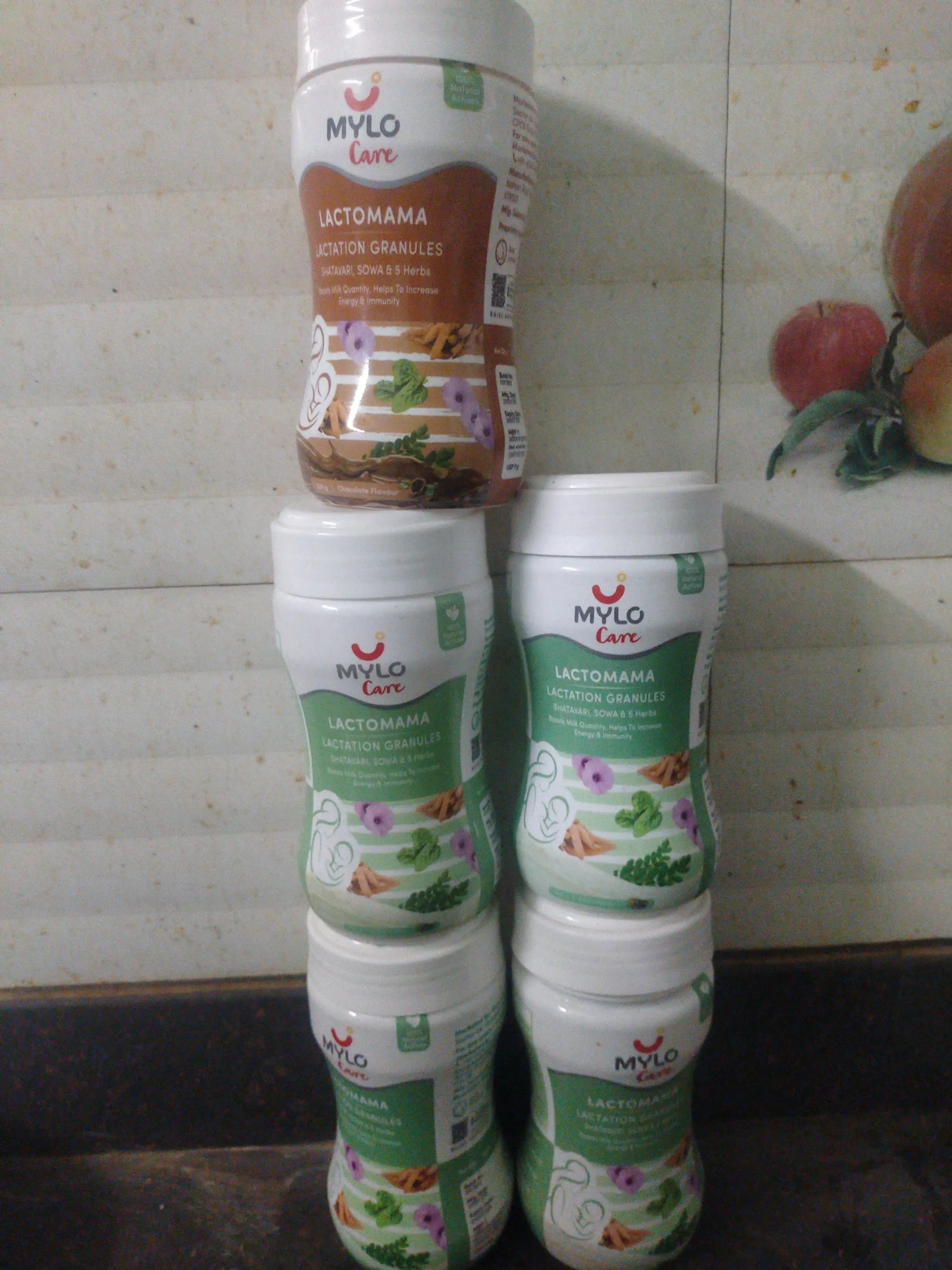 Mylo LactoMama ™ | With Shatavari, Sowa & 5 herbs | Natural Supplement for Boosting Breast Milk | 100% Natural Ingredients | 300g | Pack of 2 | Elaichi