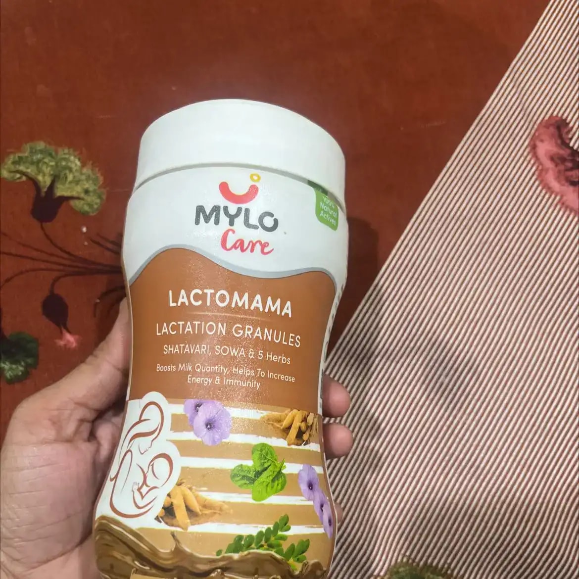 Mylo LactoMama ™ | With Shatavari, Sowa & 5 herbs | Natural Supplement for Boosting Breast Milk | 100% Natural Ingredients | 300g | Pack of 2 | Elaichi