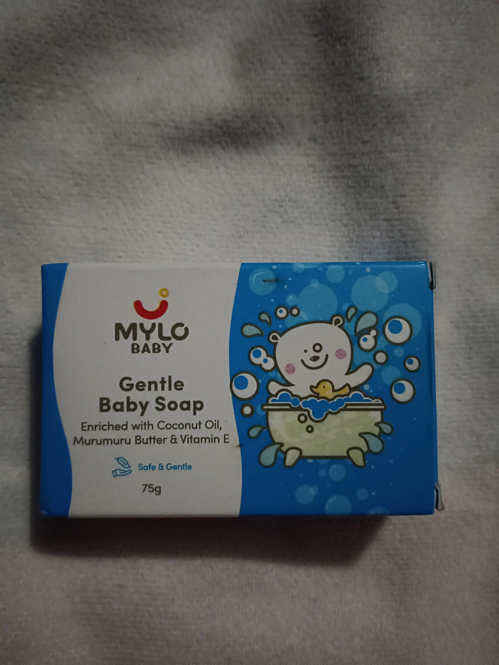 Mylo Baby Soap 75g - For 0-3 years with Vitamin E, Murumuru Butter, Jojoba Oil & Coconut Oil  - Pack of 3