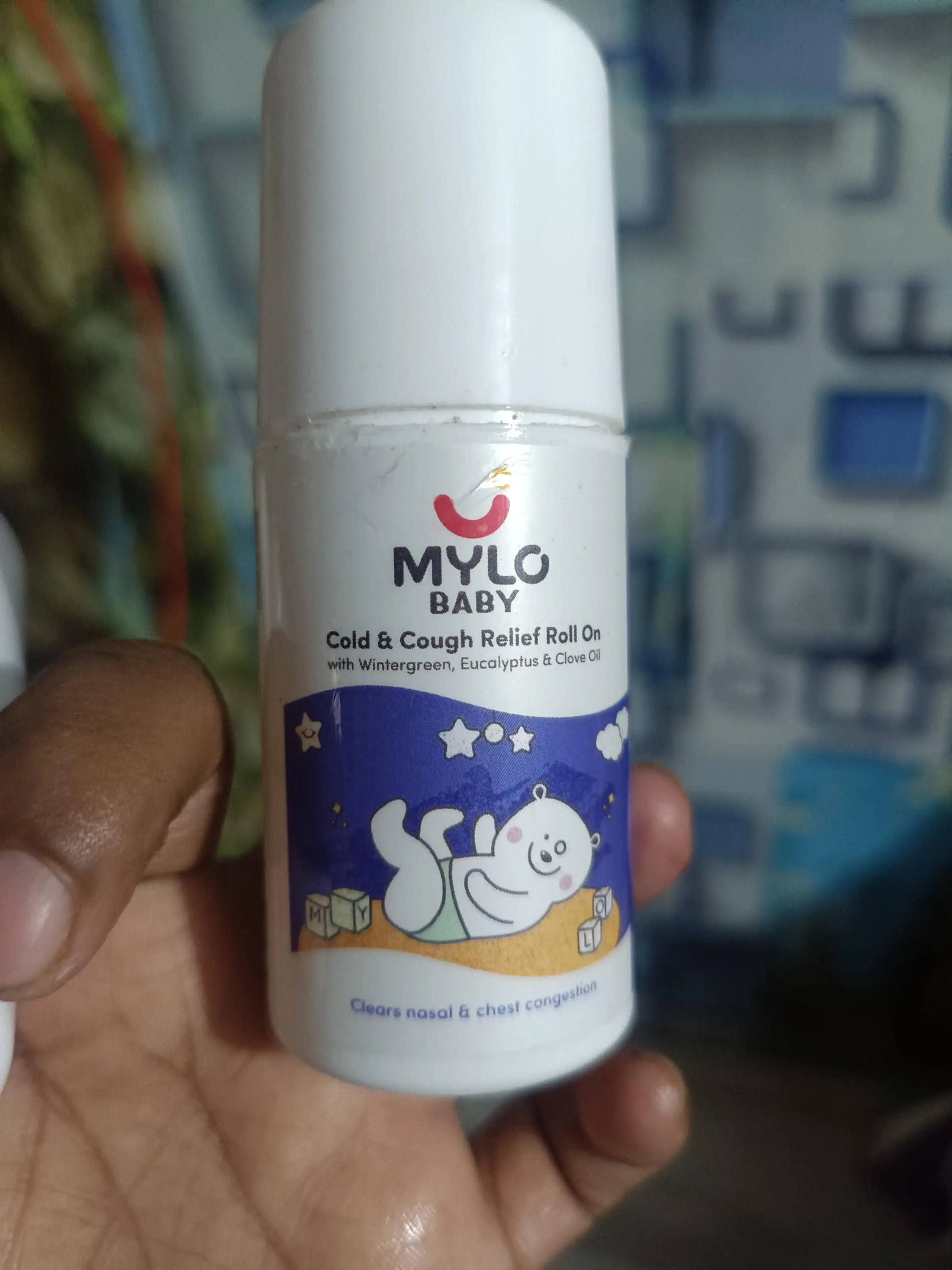 Mylo Baby Cold & Cough Roll-On with Lavender, Ajwain - 40ml