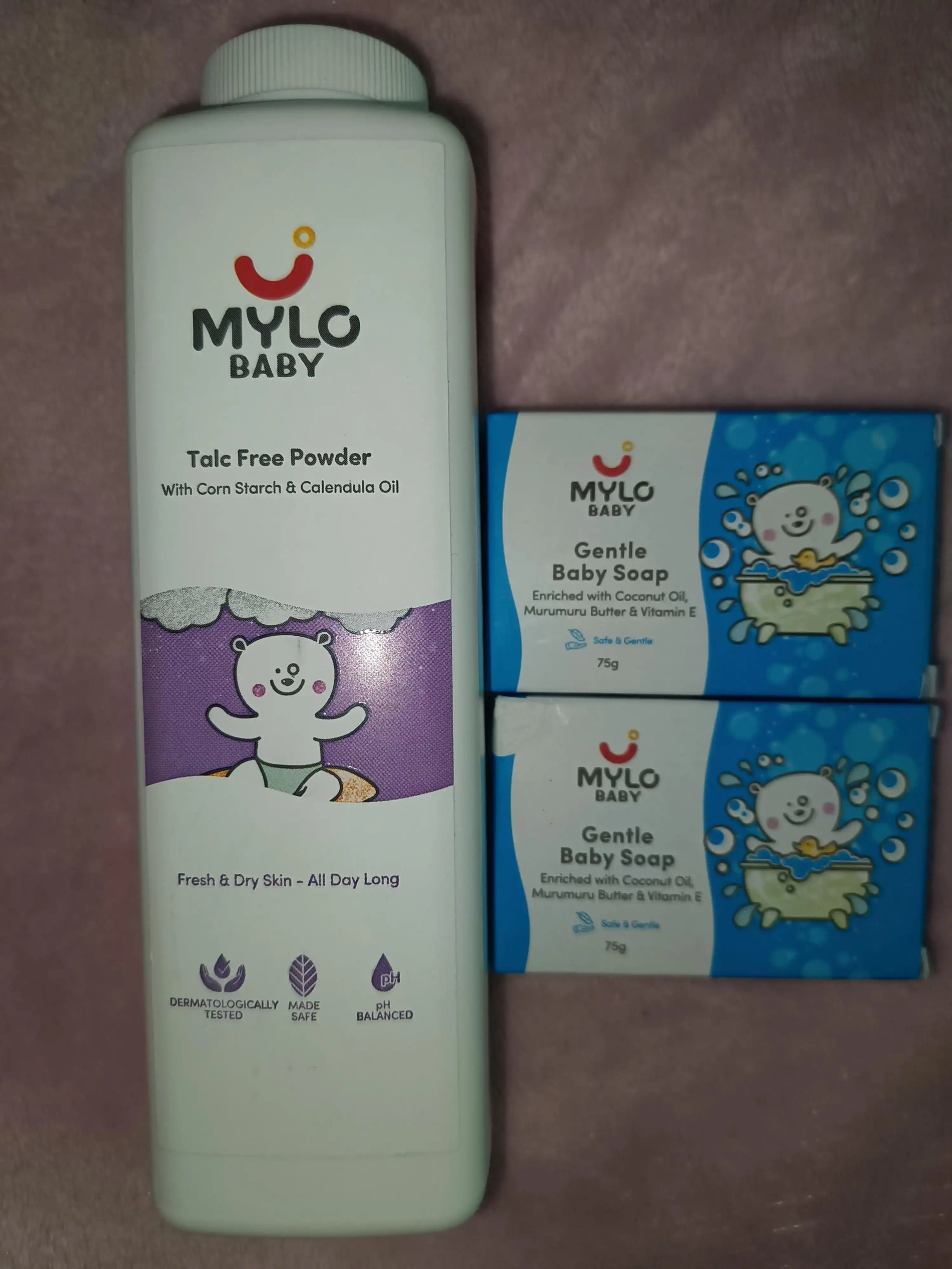 Super Saver Combo- Baby Soap 75 gm (Pack of 2) + Baby Powder 300 gm (Pack of 1)