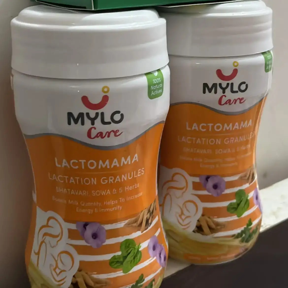Mylo LactoMama ™ | With Shatavari, Sowa & 5 herbs | Natural Supplement for Boosting Breast Milk | 100% Natural Ingredients | 300g | Pack of 2 | Elaichi