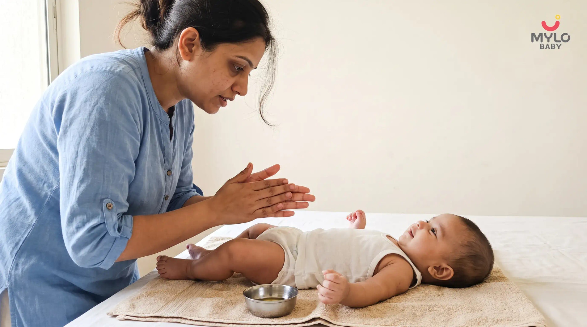 Massaging your baby is not the best idea according to doctors 