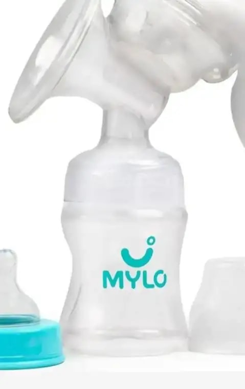 Manual Breast Pump For Feeding Mothers | Anti Colic & BPA Free | Compact & Lightweight | Easy to hold | Easy to Clean | With Bottle (150 ml)