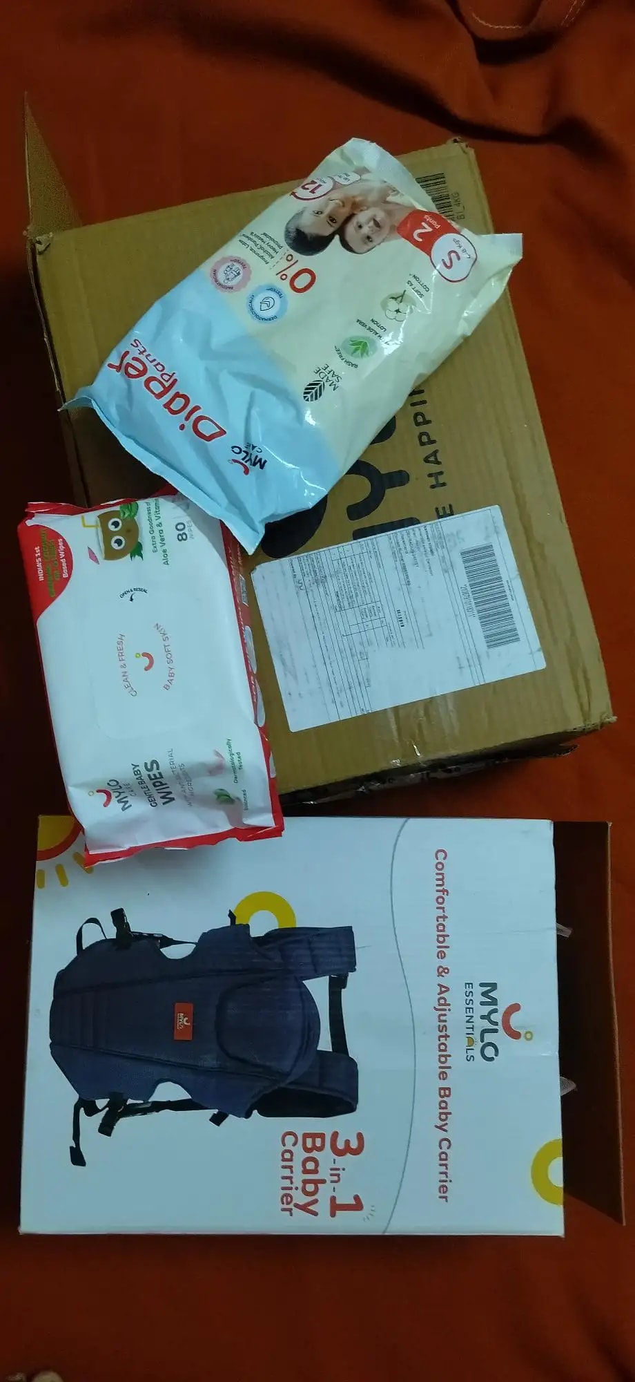 Mylo Baby New Born Diaper Pants | Up to 5Kgs | with Wetness Indicator | 92 Count