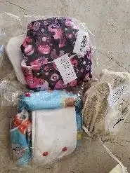 Adjustable Washable & Reusable Cloth Diaper With Absorbent Insert Pad (3M-3Y) | Oeko-Tex Certified - Rainbow, Floral Spring & Heart Doodles