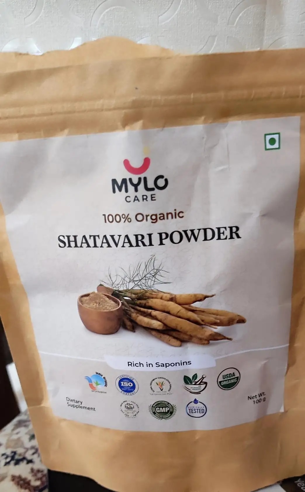 Mylo Care Shatavari Powder for Women | Improves Lactation | Promotes Hormonal Balance | Relieves Stress & Anxiety | Clinically Tested - 200 gm