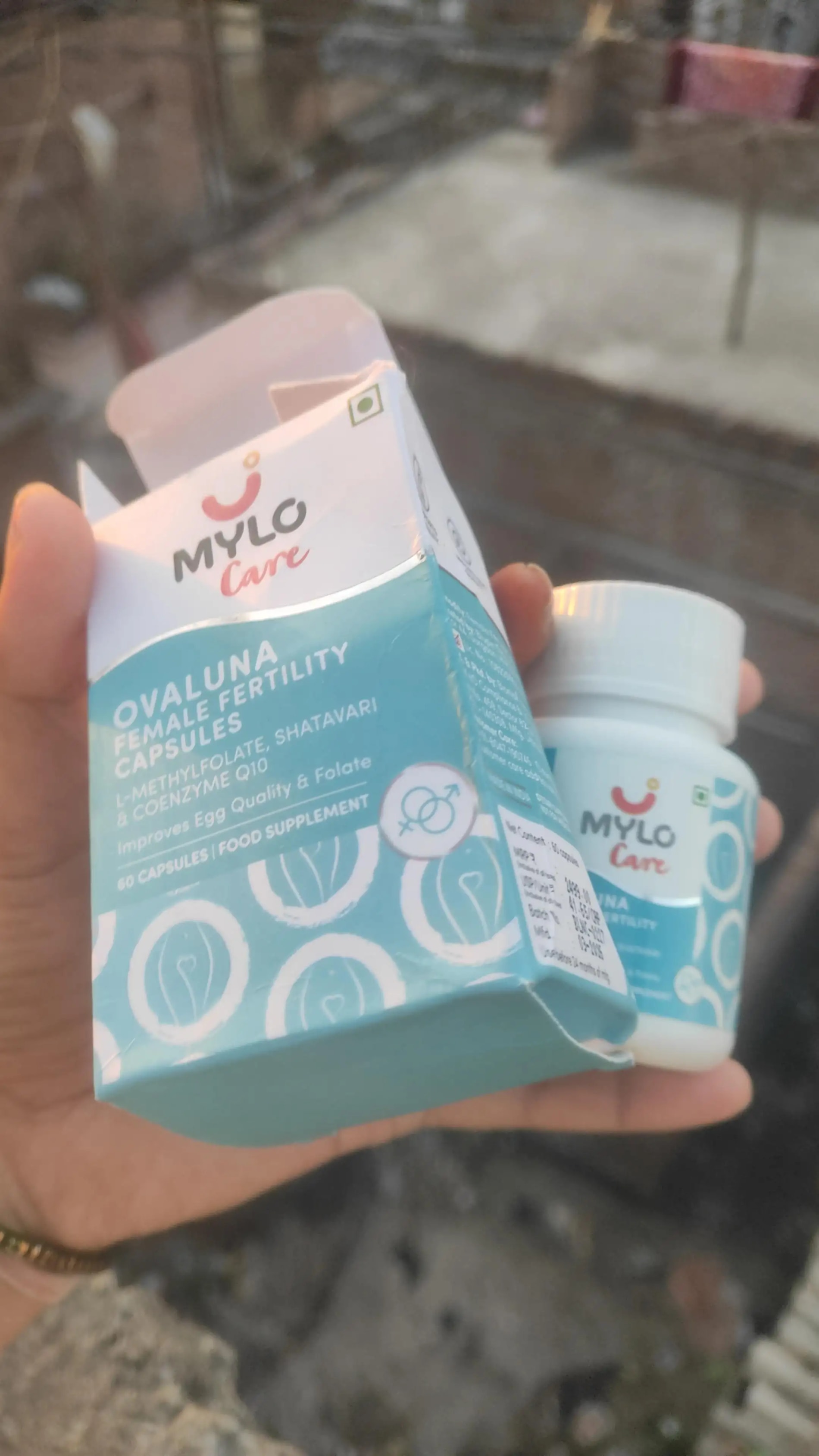 Mylo Ovaluna Conception Fertility Tablets for Women | Prenatal Vitamins | Promote Natural Conception | Improve egg quality, Hormone Balance, Cycle Consistency | Aid Ovulation | 60 Vegetarian Capsules - Pack of 3
