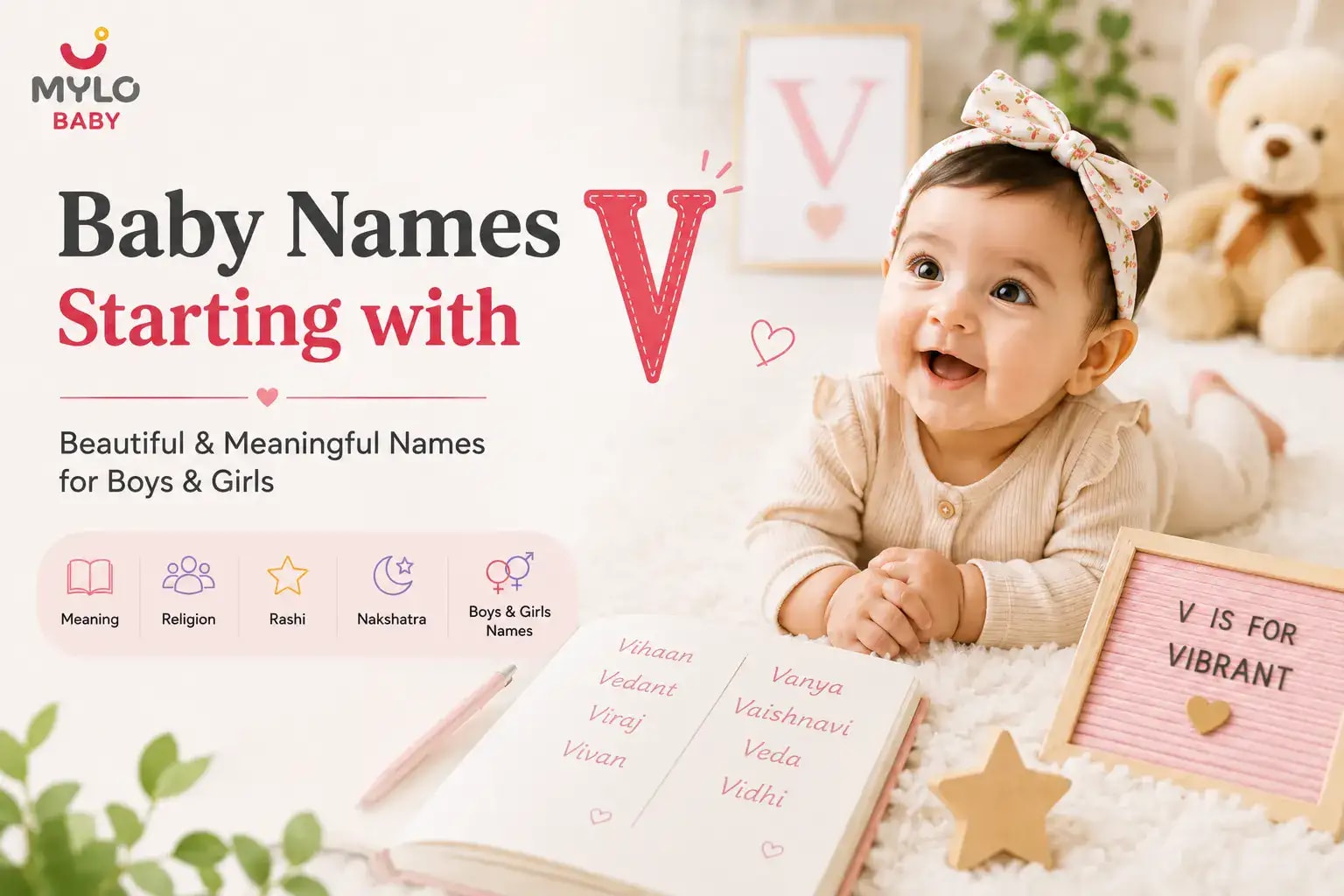Baby Names Starting With V for Boys & Girls: Meanings, Religion, Rashi & Nakshatra