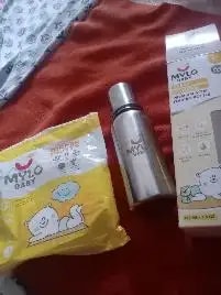 Stainless Steel Feeding Bottle | BPA Free | Anti-Colic | 100% Food Grade | Feels Natural Baby Bottle | Non-toxic Rust Free - 140 ml
