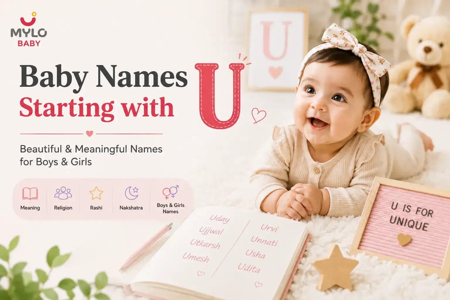 Baby Names Starting With U for Boys & Girls: Meanings, Religion, Rashi & Nakshatra