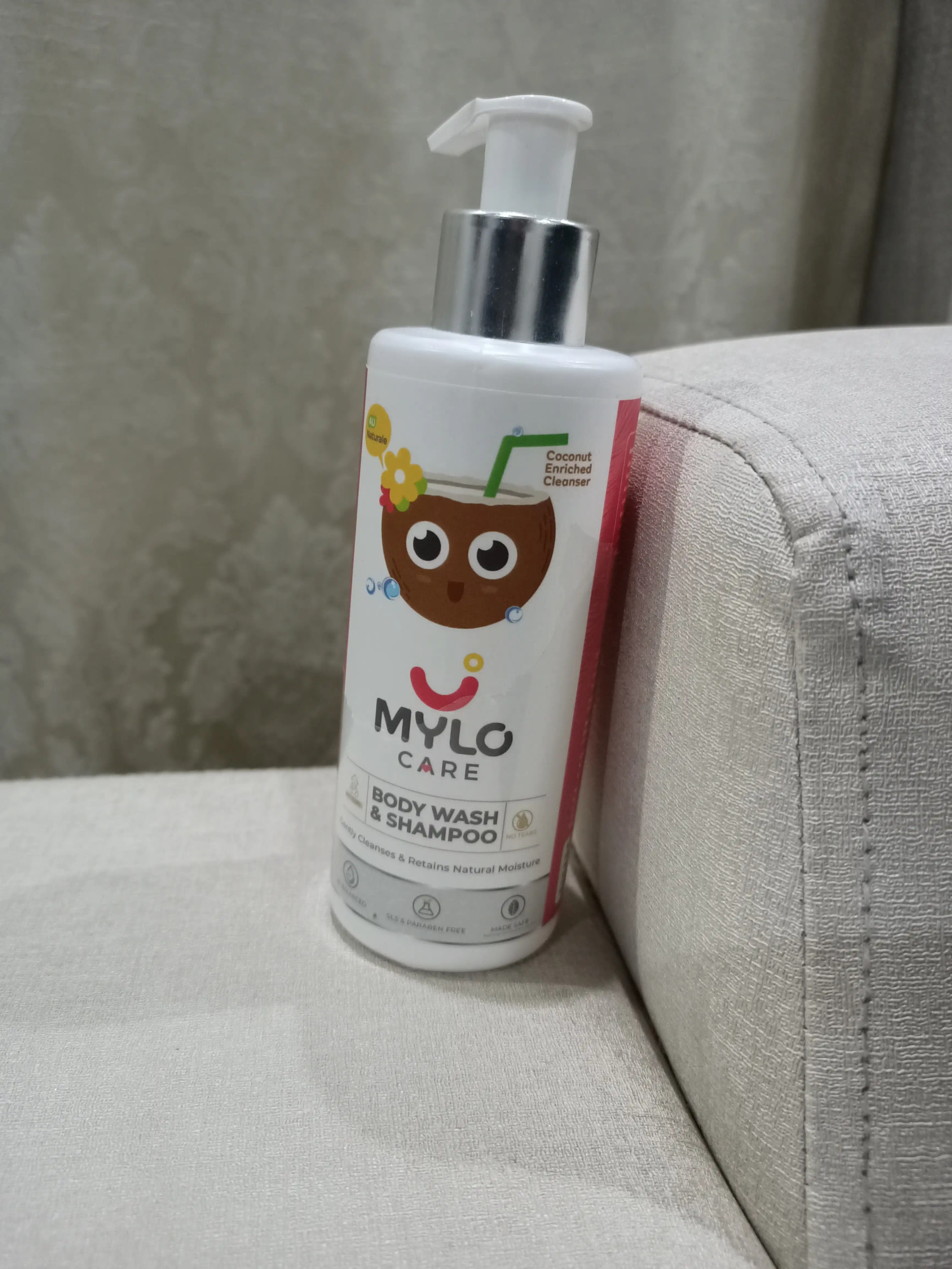 Baby Shampoo and Body Wash | Gentle Cleansing Head-to-Toe | Tear Free Formulation | Retains Natural Moisture | Dermatologically Tested | Made Safe Certified- 200 ml - Pack of 2