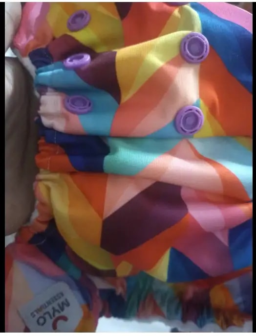 Adjustable Washable & Reusable Cloth Diaper With Absorbent Insert Pad (3M-3Y) | Oeko-Tex Certified - Rainbow, Floral Spring & Heart Doodles