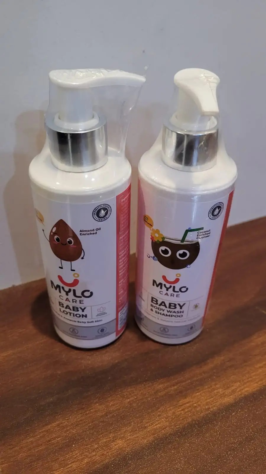 Baby Bath Essentials - Baby Body Wash & Shampoo (200 ml) and Mylo Care Baby Lotion (200 ml) | Tear Free Formulation | 24 Hours Moisturization