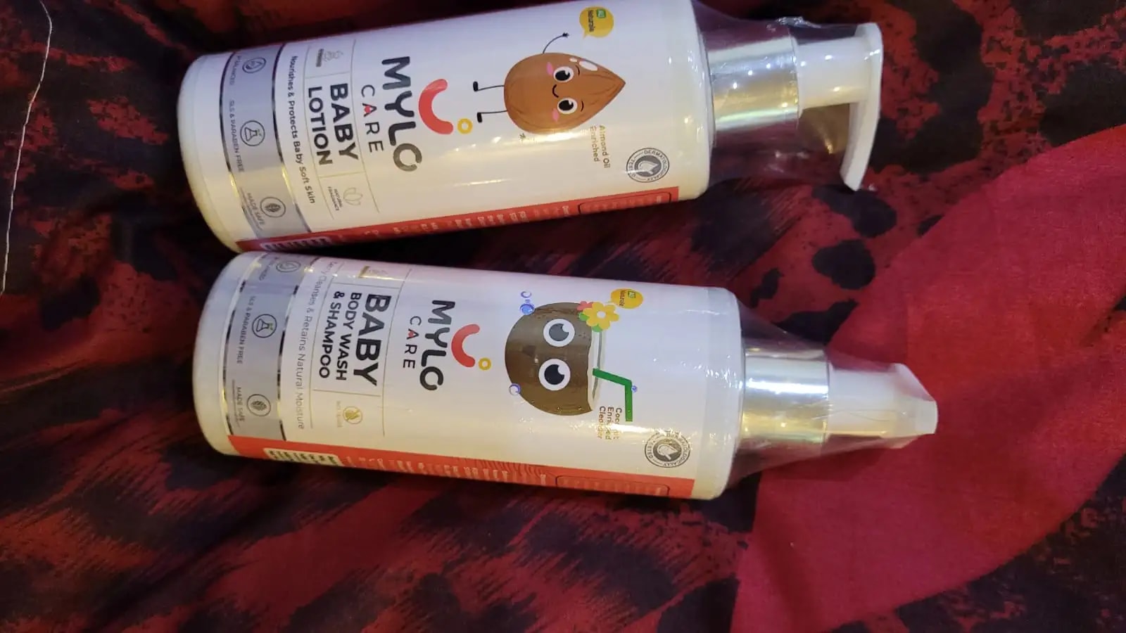 Baby Bath Essentials - Baby Body Wash & Shampoo (200 ml) and Mylo Care Baby Lotion (200 ml) | Tear Free Formulation | 24 Hours Moisturization