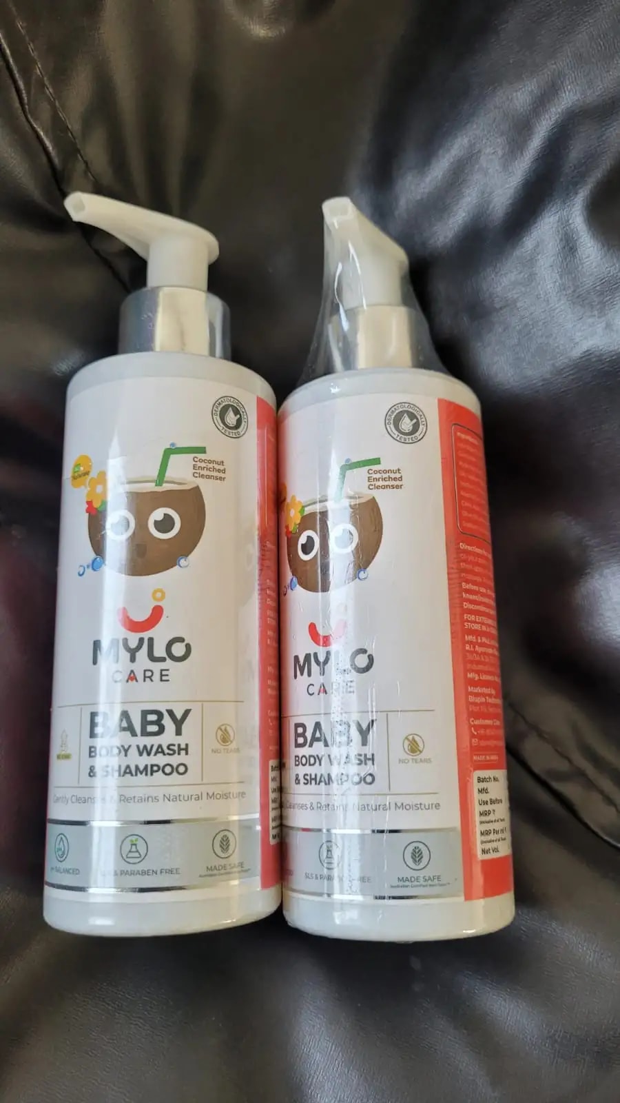 Baby Shampoo and Body Wash | Gentle Cleansing Head-to-Toe | Tear Free Formulation | Retains Natural Moisture | Dermatologically Tested | Made Safe Certified- 200 ml - Pack of 2